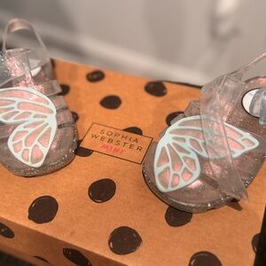 Sophia Webster Glittery Iridescent Butterfly Sandals